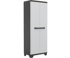 Kis KunststoffschrankLinear hoch, 1 Stück, hellgrau/schwarz, 9724000 0616 02