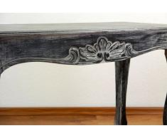Balinesischer Couchtisch | Opiumtisch | Asiatische Möbel der Marke Asia Wohnstudio | Sofatisch | Kaffeetisch | Beistelltisch (Handarbeit) (schwarz-weiß)