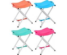 matrasa Campinghocker Klapphocker Klappstuhl - 40 cm Sitzhöhe pink/rosa