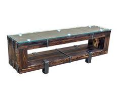 CHYRKA® Lowboard HiFi Massivholz TV Board BORYSLAW LEMBERG DROHOBYCZ Fernsehschrank Fernsehtisch TV Schrank (120 cm, BORYSLAW)