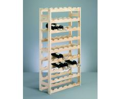 Zeller 13165 Flaschenregal für 54 Flaschen, Kiefer / 67,5 x 25 x 118