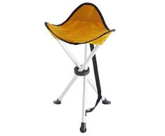 Grand Canyon Alu 3-Bein-Hocker / Tripod, aus Aluminium, faltbar, leicht und stabil, nur 510 g, für Camping, Outdoor, Konzerte, Angeln, Wandern, kleines Packmaß, grau, 308017