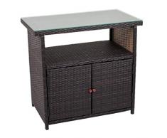 Gravidus Sideboard in Rattan-Optik, Coffee