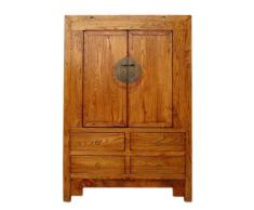 Luxury-Park China Shanxi 1760 traditioneller antiker Schrank Geschnitzte Ulme Schubladen