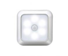 SHJMANPA LED Nachtlicht Treppenschrank Körper Sensor Induktion Smart Nachtlampe für Schrank Wand Gehweg nach Hause, White Light