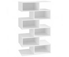 Moebelaktionsshop24 Regal STANDREGAL BÜRO Wohnzimmer HOBBYZIMMER ANBAUWAND WEIß NEU 471515