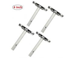 4Verborgenes Regal Schwimmende Unterstützung Unsichtbare Halterungen, Blind Mount für Home Wall DIY Bookshelf, 4er Pack