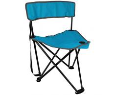 Falthocker Camping mit Farbauswahl Klapphocker faltbar Angelhocker Campinghocker Dreibeinhocker (Blau