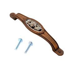 PPING Küchenschrank Griffe Schrankknöpfe Vintage Antiker Griff Chinesischer Bronzezinklegierungsgriff Aus Metall Türgriff Für Schrank Griffe Für Möbel 128mm
