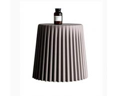 Dongbin Mini Beistelltisch Nachttisch Rund, Kunststoff Runden Kleinen Couchtisch Sofa Beistelltisch Snack Beistelltisch - Schlafzimmer Wohnzimmer Balkon,Grau,Nachttisch