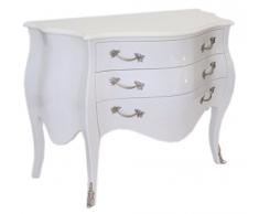 Casa Padrino Barock Kommode Weiß - Handgefertigt aus Massivholz- Limited Edition