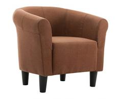 Tidyard Chesterfield-Sessel und Sitzhocker,Lounge Sessel,Clubsessel Armsessel Cocktailsessel 70 x 56 x 66 cm,Ohrensessel Loungesessel mit Fußstütze,Wohnzimmersessel Polstersessel Relaxsessel