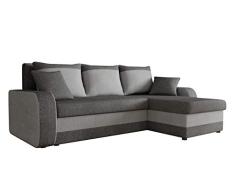 Mirjan24 Ecksofa Kristofer Lux, Eckcouch Couch! mit Schlaffunktion, Zwei Bettkasten, Farbauswahl, Wohnlandschaft! Bettfunktion! Design L-Form Sofa! Seite Universal! (Lux 6 / Lux 5)