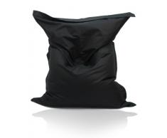 Kinzler S-10026/31 XXL Riesensitzsack, 140x180 cm, Sitzsack Outdoor Indoor, in vielen verschiedenen Farben, mit Innensack, schwarz