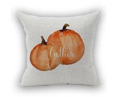 Nunubee Kissenbezug Wohnzimmer deko deko Kissen Shabby chic deko scheibengardine landhausstil Autodekoration Sofa Cover, Kürbis 5 45x45CM