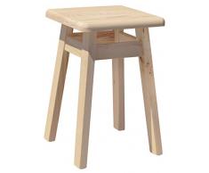 koma SCHEMEL Kiefer Holz HOCKER Massive Holz (UNBEHANDELT)