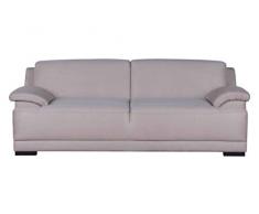 Domo Collection Boxspringsofa Telos / 3er Sofa mit Boxspringfederung / zeitlose Couch mit breiten Armlehnen / Maße: 218/96/80 cm (B/T/H) / Farbe: beige (hell)