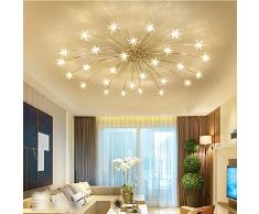 Deckenleuchte LED Modern Deckenlampe Stern Styling Acryl Lampeschirm Wohnzimmer Leuchte Eisen Deckenbeleuchtung Romantische Chic Design Schlafzimmer Küche Esszimmer Kronleuchter G4 Warmes light