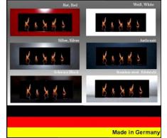 Gel- und Ethanolkamin Kamin Modell Daniel - Wählen Sie die Farbe (Silber)