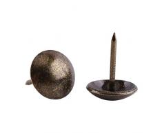 Akozon Möbel Nägel Antik Dekor Nägel 100 stück Vintage Bronze Polsterung Nägel Bronze Metall Tags Ziernägel Tür DIY Dekorative Tack Stud Schuh Metallmöbel Dekorative Sofa(Smooth 13 * 17mm)