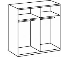 Schwebetürenschrank VICTOR 2 Kleiderschrank Schrank Schlafzimmer Eiche Sonoma Spiegel 170cm