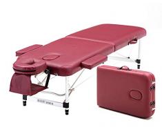 seveni Massagetisch, Klappbett Professionelle tragbare ergonomische Tischsofa Holzfüße für Therapiesalon Schwedische Thai-Massage(C)