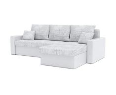 Ecksofa Zeus mit Schlaffunktion! Best ECKSOFA! Eckcouch mit Bettkasten! (Lawa 09 + Soft 17)