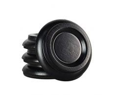 Piano Fußrollennäpfe Universal-Caster Cup mit Anti-Rutsch-Pads Holzmaserung Flügel Mats Klavier-Fuss-Auflage Klavier Zubehör Schwarz 4 Stück