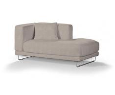 Dekoria Tylösand Recamiere rechts Sofabezug Sofahusse passend für IKEA Modell Nikkala beige-grau