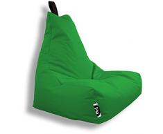 Patchhome Lounge Sessel XXL Gamer Sessel Sitzsack Sessel Sitzkissen In & Outdoor geeignet fertig befüllt | XXL - Grün - in 2 Größen und 25 Farben
