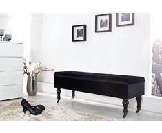 DuNord Design Truhenbank DIMENSION 110 cm (schwarz)