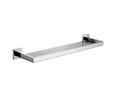 CASEWIND Glasregal Glasablage besteht aus 304 Edelstahl und Glas Haltbar Günstig für Dusche mit Chrom finished Oberfläche, Wandhalterung Wandmontiert Befestigung