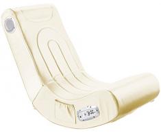 Mod-It Gamer Sessel: Soundsessel mit 2.1-System für Gaming und Musik (weiß) (Soundchair)