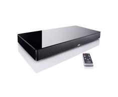 Canton 03560 DM-75 Lack seidenmatt Soundbar mit Glasplatte schwarz