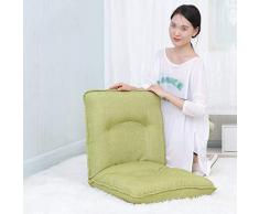 Q-Y-J Große Verdicken Faul Sofa Flachs Kreative Klappsofa Stuhl Einzigen Boden Liege Balkon Mittagspause Computer Stuhl -6 Gang Einstellung (Farbe : D)