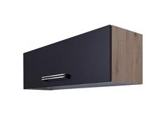 MMR Küchen-Klapphängeschrank LONDON - Küchenschrank - Hängeschrank - 100 cm breit - Anthrazit