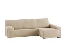 Eysa elastisch sofa überwurf chaise longue rechts, frontalsicht, Polyester-Baumwolle, 01-beige, 250-310 cm