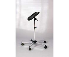 Arm- und Beinauflage fahrbar mit 5 antistatischen Rollen