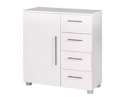 lifestyle4living Kommode, Anrichte, Sideboard, Schubkastenkommode, Schubladenkommode, weiß, Beimöbel, Beistellschrank