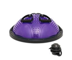 TangMengYun Anti-Rutsch Fitness Ball Gewichtsverlust Balance Ball Halbkugelförmige Kugel Halbkugel Verdickung Explosionsgeschützte Yoga Ball Chair (Color : Purple, Größe : Massage Point)