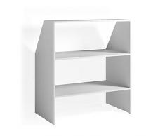 Vicco Dachschrägenregal Bücherregal Wandregal Standregal Regal Dachschräge Weiß
