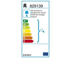 Paul Neuhaus Art Deco Tischlampe Rost - Kreta 1 / Innenbeleuchtung/Wohnzimmer / Schlafzimmer/Küche Metall Rund LED geeignet G9 Max. 1 x 40 Watt