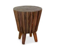 Holzhocker in Braun bei Livingo online kaufen