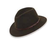 Lodenhut Jagdhut Classic mit Ledergarnitur Oliv (58)