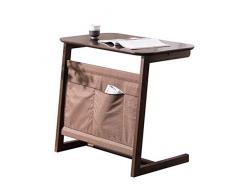 Giow Niedriger Couchtisch, Wohnzimmertisch, Sofa-Beistelltische Wohnzimmertisch mit Seitentasche für Couchtisch Beistelltisch 12.25