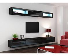 Wohnwand VIGO 11, Anbauwand, Wohnzimmer Möbel, Hochglanz !!! LED Beleuchtung !!!
