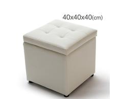 Brilliant firm Hocker Lagerstuhl Schuhbank wechseln Lederhocker Sofa Hocker Lagerhocker Dressing Hocker Low Hocker Schuhe Hocker (Color : Beige, Size : 40 * 40 * 40cm)