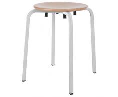 Sport-Tec Gymnastikhocker Exklusiv mit Holzsitzfläche, ø 35 cm, Sitzhocker, Hocker