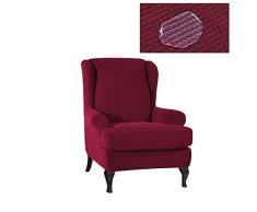 Destinely wasserdichte Stretch Hocker Set, Stuhlbezug, Sofa Schonbezüge, Ohrensessel Sofa, Für Wohnzimmer Schlafzimmer Waschbar Möbelbezug