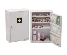 LEINA-WERKE REF 22010 Verbandschrank Medisan D, Inhalt DIN 13157, weiß